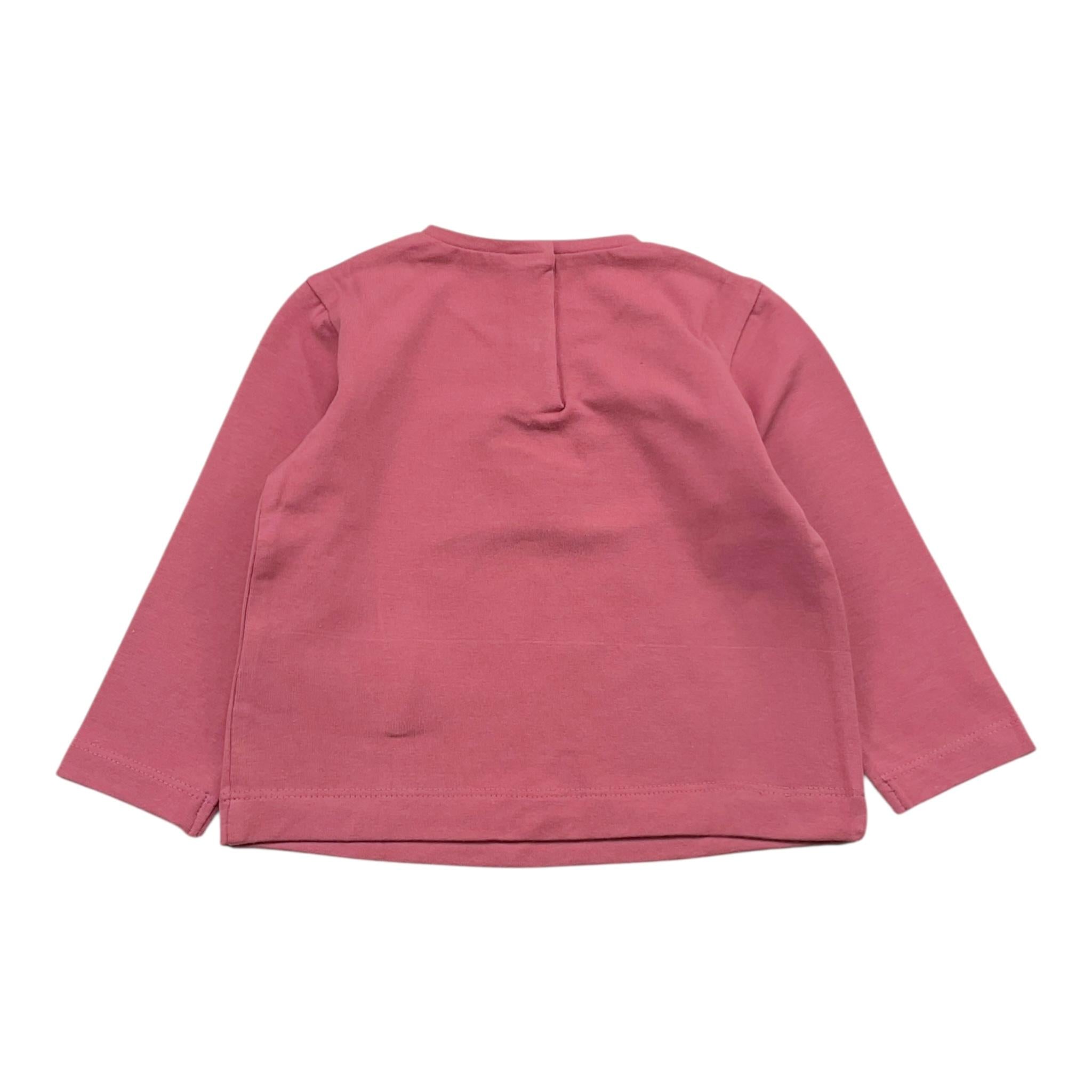 MAYORAL shirt girocollo tinta unita con stampa Rosa antico per Neonata 116 ROSA ANTICO MAYORAL 