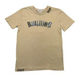 Yours T-Shirt Girocollo Tinta Unita Con Stampa In Contrasto Beige Per Bambino