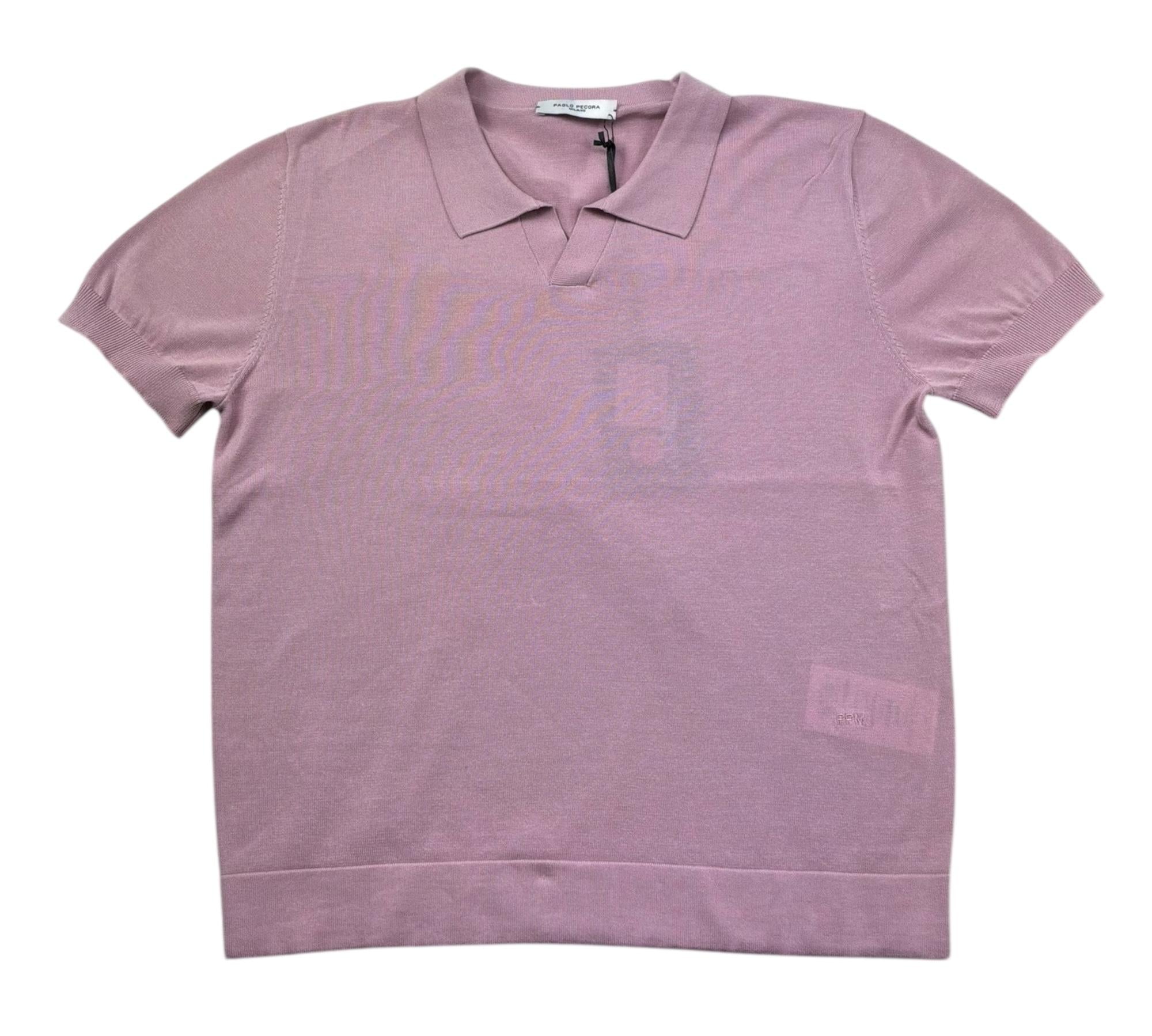 Paolo Pecora Polo Mezza Manica Tinta Unita In Maglia per Bambino PP4277 ROSA PAOLO PECORA 