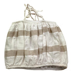 Janice Top Tinta Unita con Bretelle E Fantasia A Righe per Bambina JN726R BIANCO JANICE 