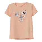 Guess T-Shirt Tinta Unita con Stampa E Paillettes per Bambina K5RI16K6YW4 PESCA GUESS 