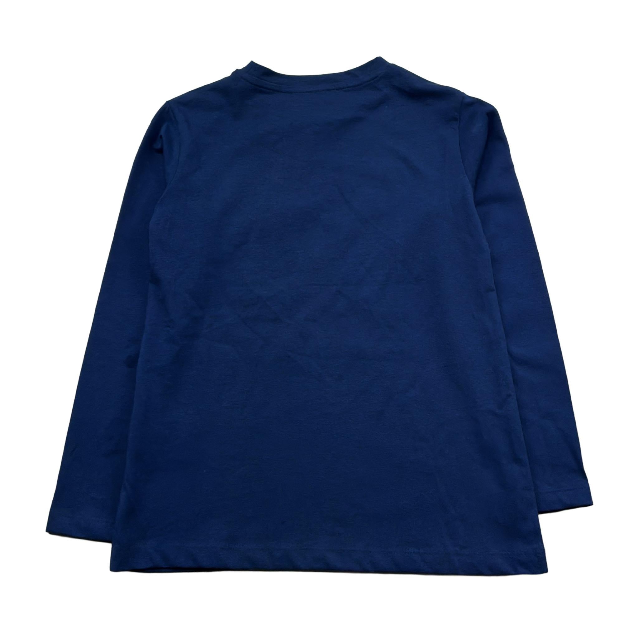 Trussardi Shirt Girocollo Tinta Unita con Logo per Bambino TGP26015TS BLU TRUSSARDI 