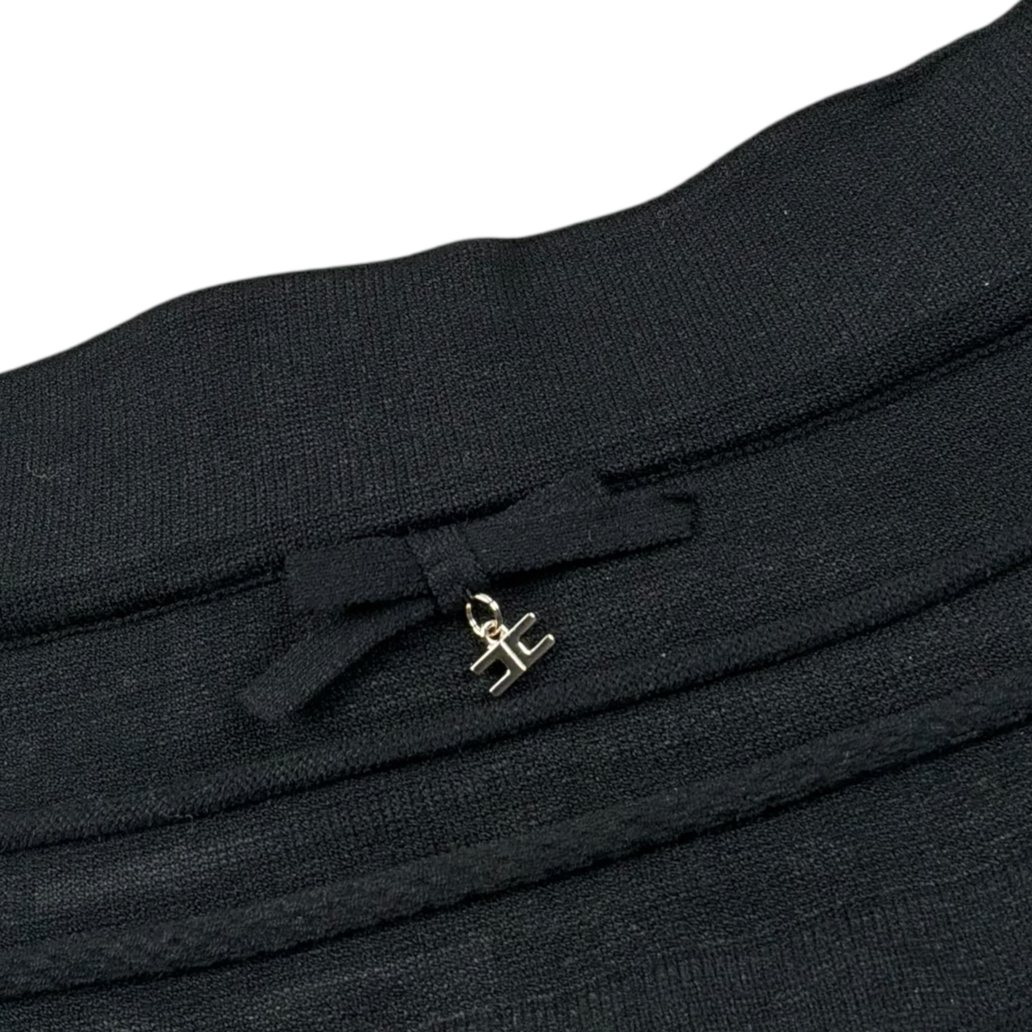 Elisabetta Franchi Gonna Tinta Unita con Ricami per Bambina EFCM015 NERO ELISABETTA FRANCHI 