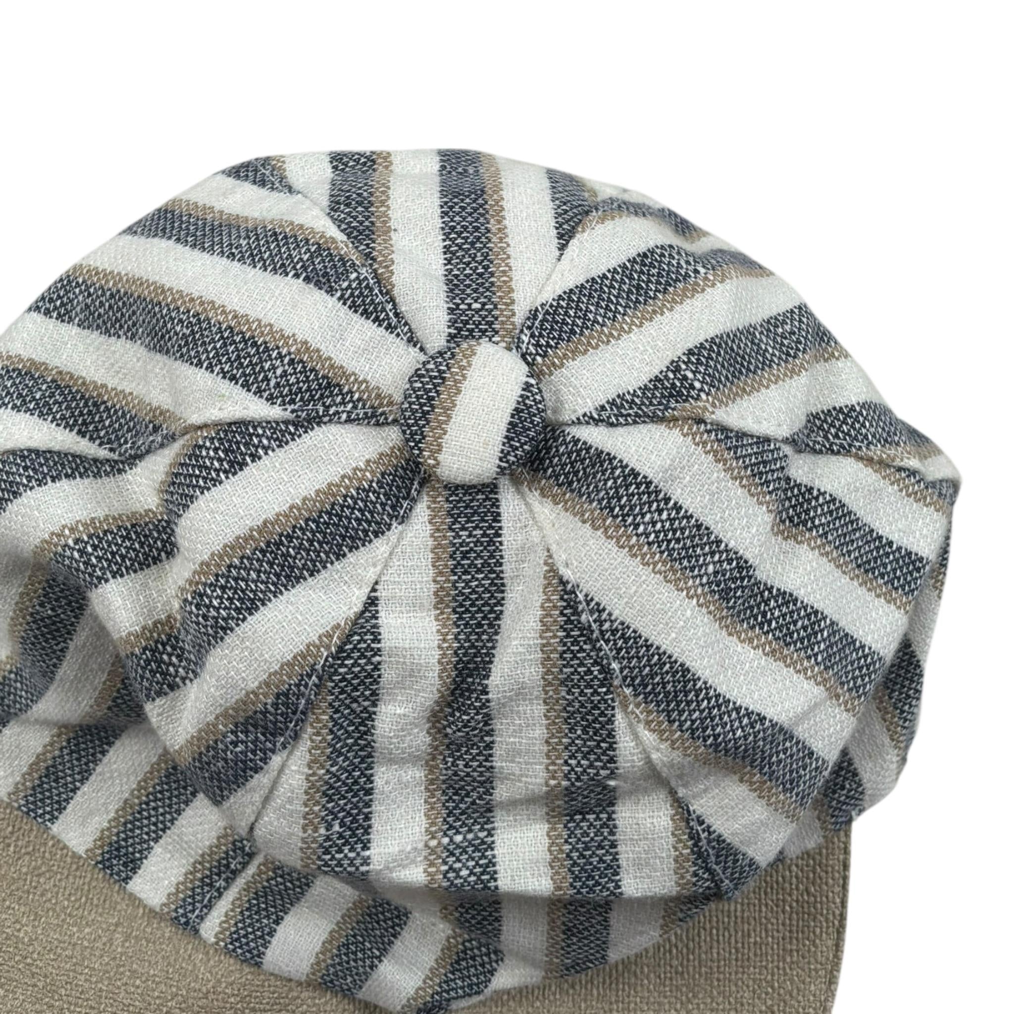 Marlu' Cappello Fantaisa A Righe per Neonato ET210BK BEIGE MARLU' 