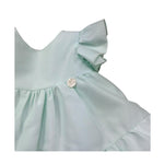 Le Bebe Abito Mezza Manica Tinta Unita per Neonata LBG6435 VERDE ACQUA LE BEBE 