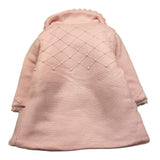 PAZ RODRIGUEZ cappotto tinta unita con colletto e ricami Rosa per Neonata 009111881 ROSA PAZ RODRIGUEZ 