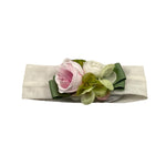 Colori Chiari Fascia Capelli Tinta Unita con Applicazioni per Neonata FN978198 BIANCO COLORI CHIARI 