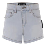 John Richmond Short In Denim con Girovita Regolabile per Bambina RGP25014SH AZZURRO JOHN RICHMOND 