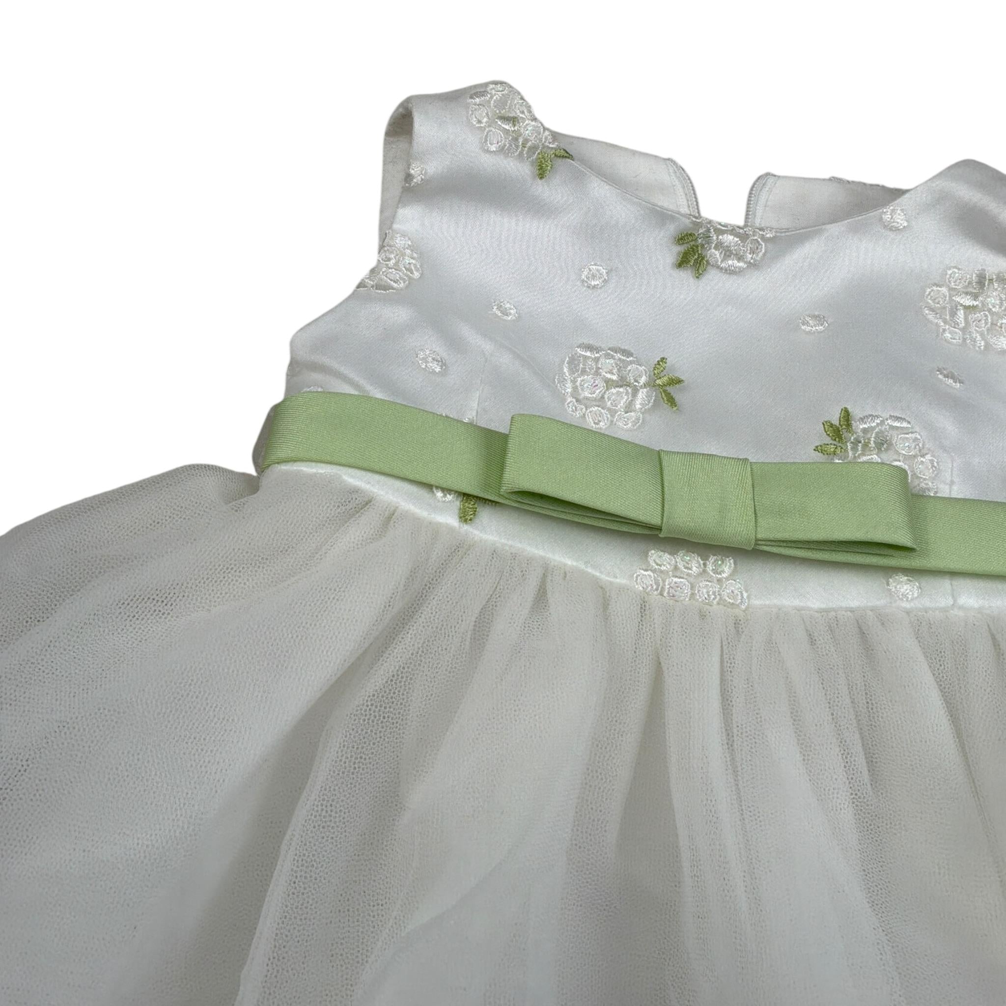 Colori Chiari Abito Cerimoniale tinta unita Giromanica Bianco per Neonata FN04365 BIANCO COLORI CHIARI 