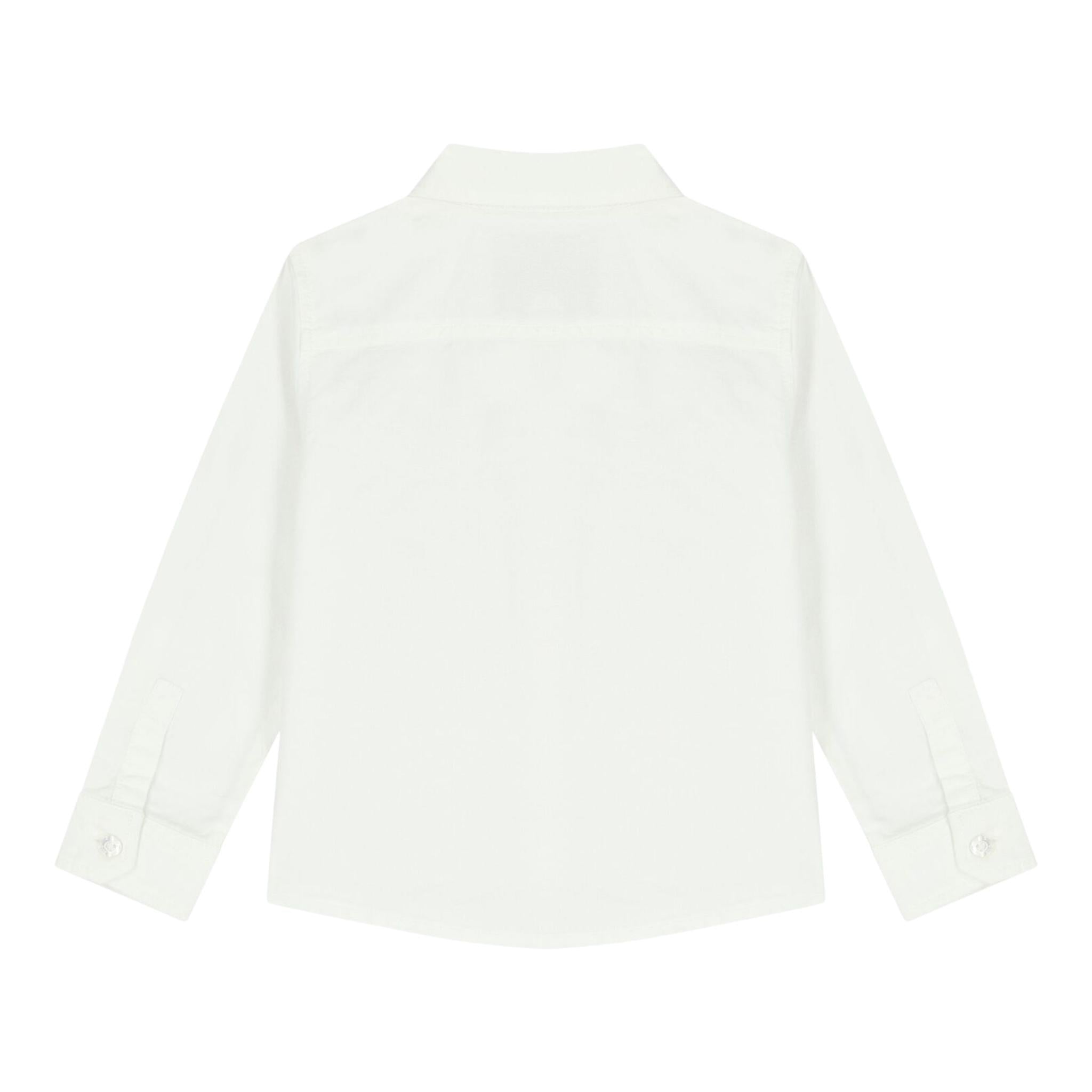 Guess Camicia Manica Lunga Tinta Unita con Stampa per Neonato I4RH00W9CL0 BIANCO GUESS 