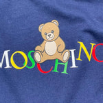 MOSCHINO shirt tinta unita girocollo con stampa Blu per Neonato MWO00R BLU MOSCHINO 