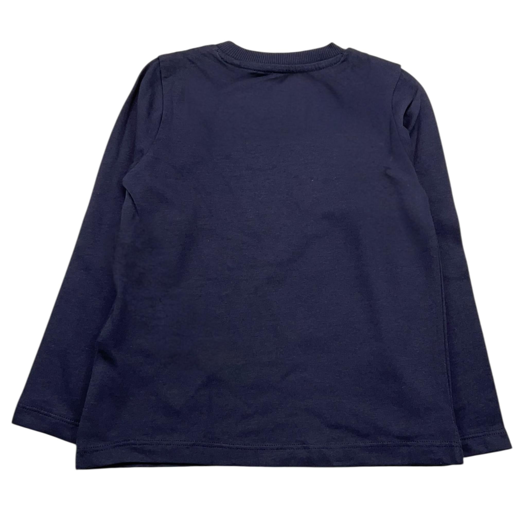 GUESS shirt girocollo tinta unita ocn logo Blu per Bambino N4YI36K8HM4X BLU GUESS 