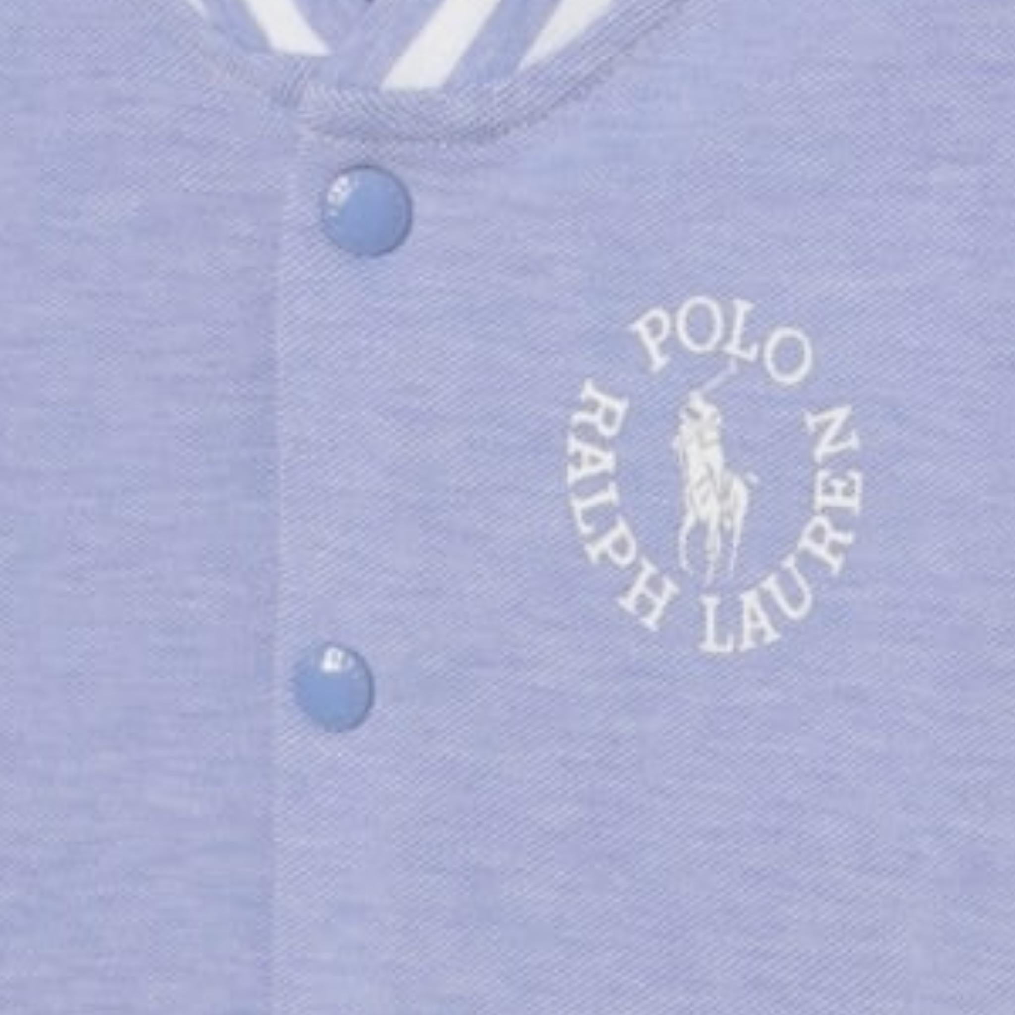 Ralph Lauren Completo 2 Pezzi Bermuda-Felpa Tinta Unita per Neonato 320966894001 AZZURRO RALPH LAUREN 