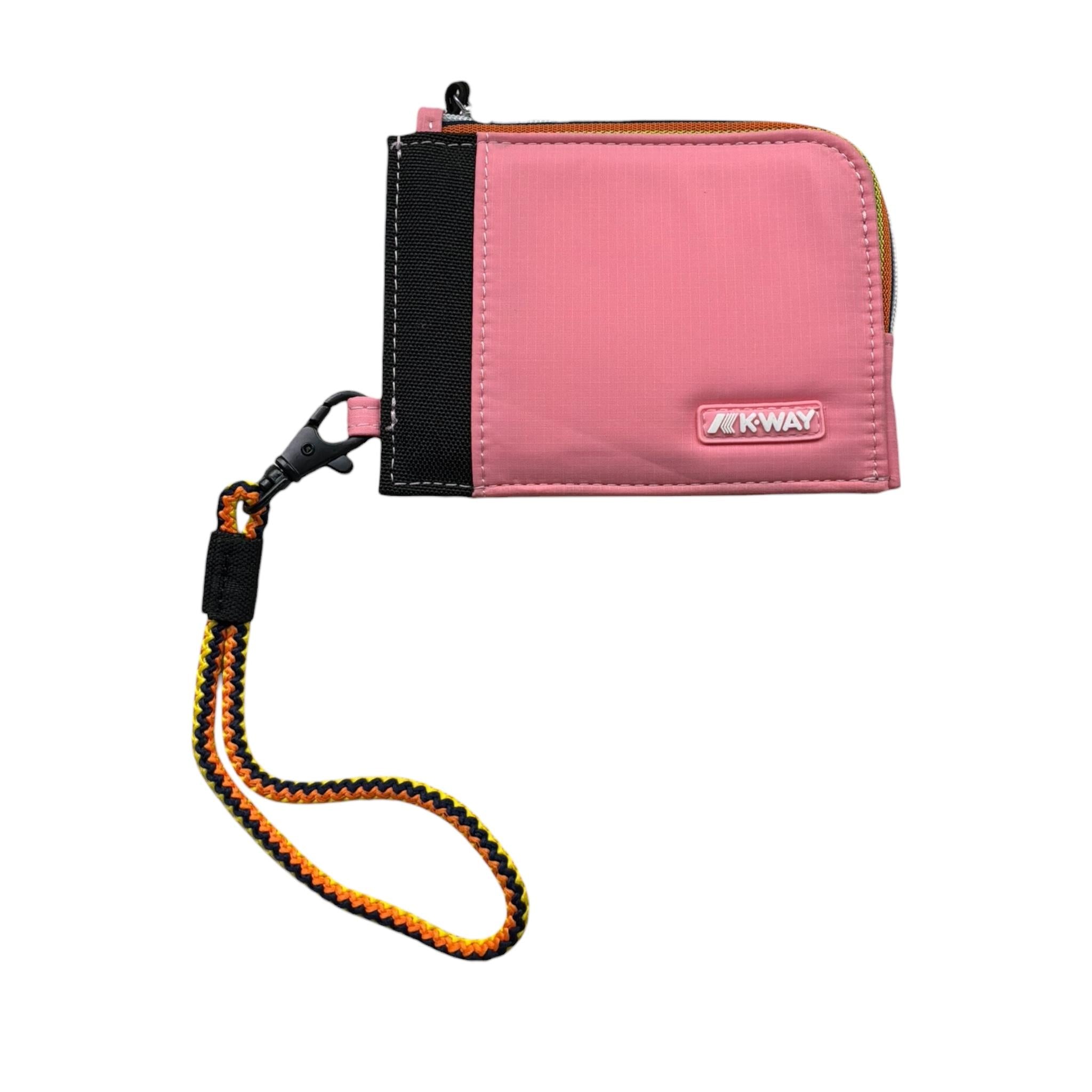 K-Way Portafoglio Tinta Unita con Logo per Bambina K6116MW ROSA K-WAY 