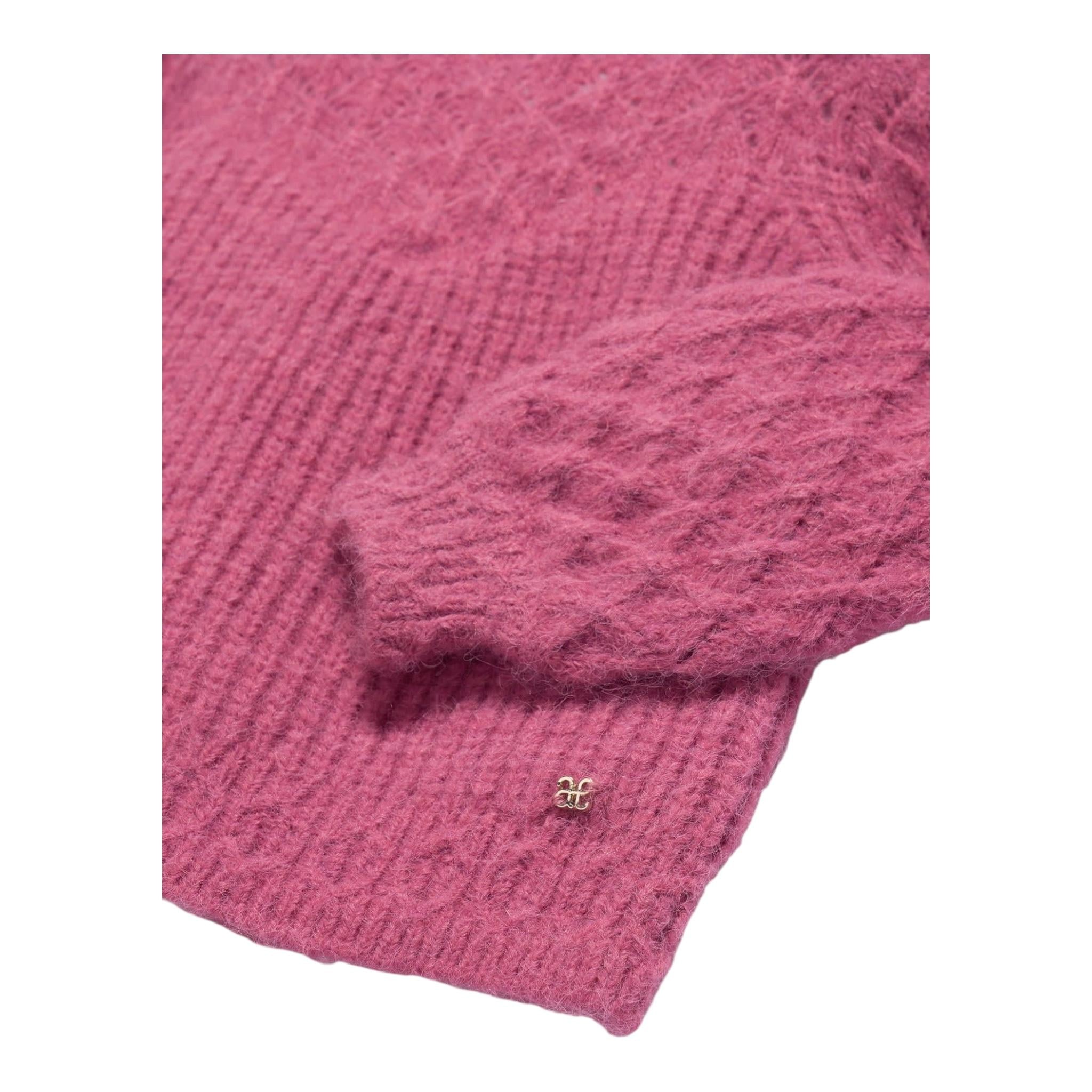 ABEL & LULA maglia girocollo tinta unita Rosa per Bambina 5823 ROSA ABEL & LULA 