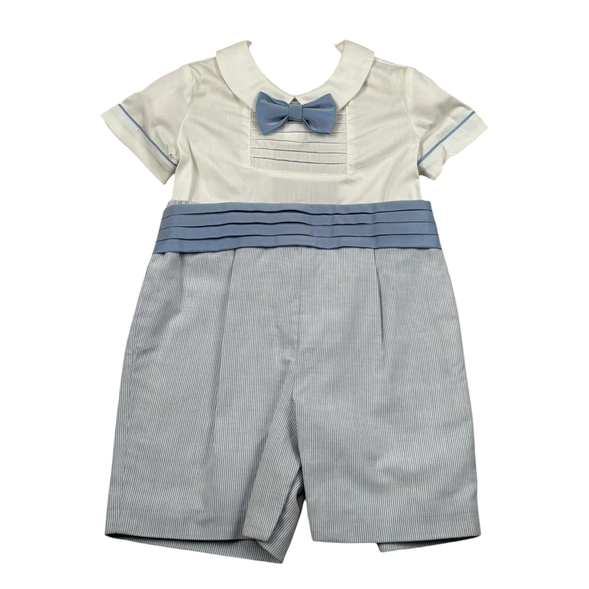 Baby A. Pagliaccetto Mezza Manica Bicolore per Neonato A2110 BIANCO/AZZURRO BABY A. 