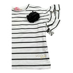 Vicolo T-Shirt Girocollo Fantasia A Righe per Bambina 3146F00364 BIANCO VICOLO 