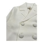 Il Gufo Giacca Tinta Unita Doppiopetto per Neonato PATGF402EM109 PANNA IL GUFO 