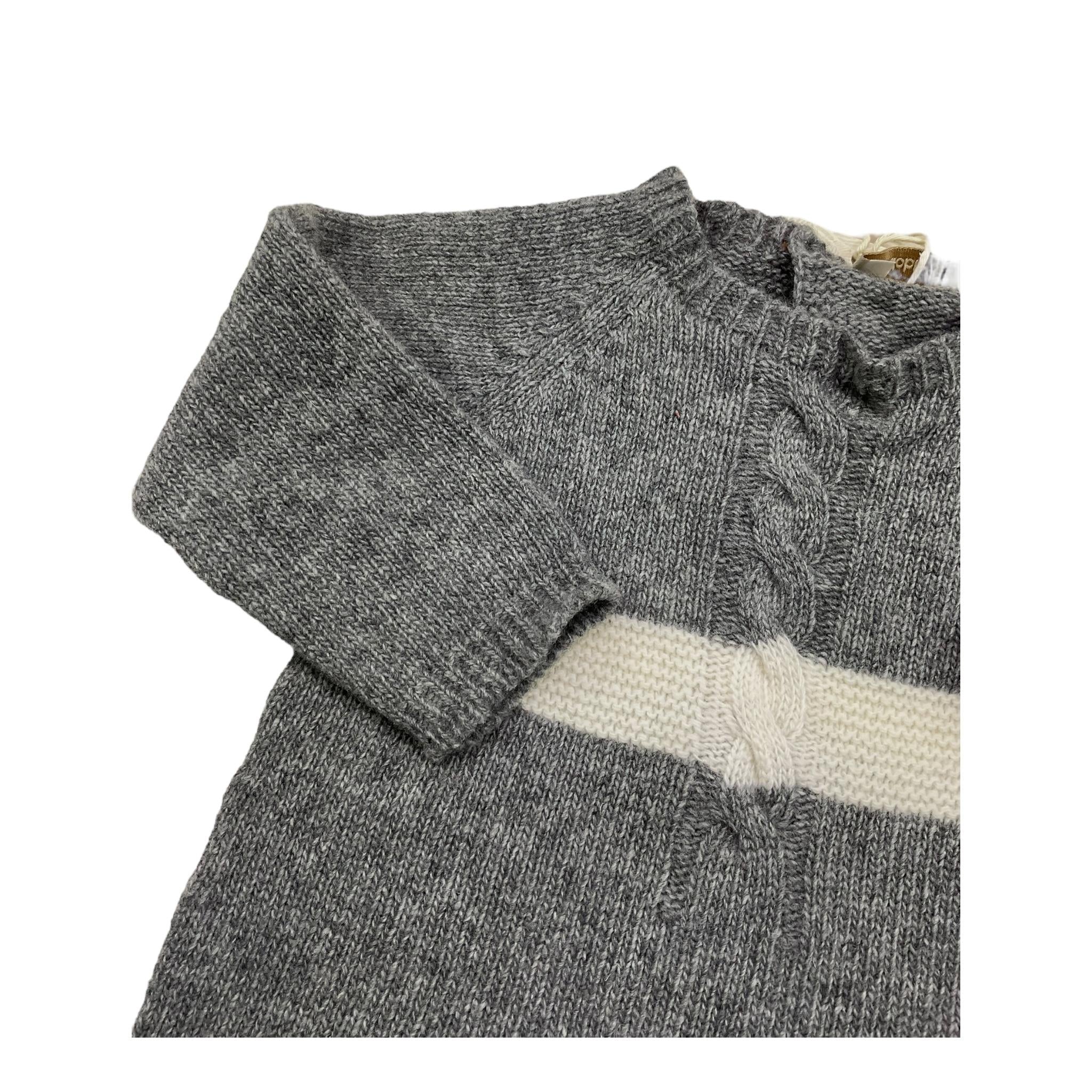 WEDOBLE tutina manica lunga tinta unita Grigio per Neonato I2404346 GRIGIO WEDOBLE 