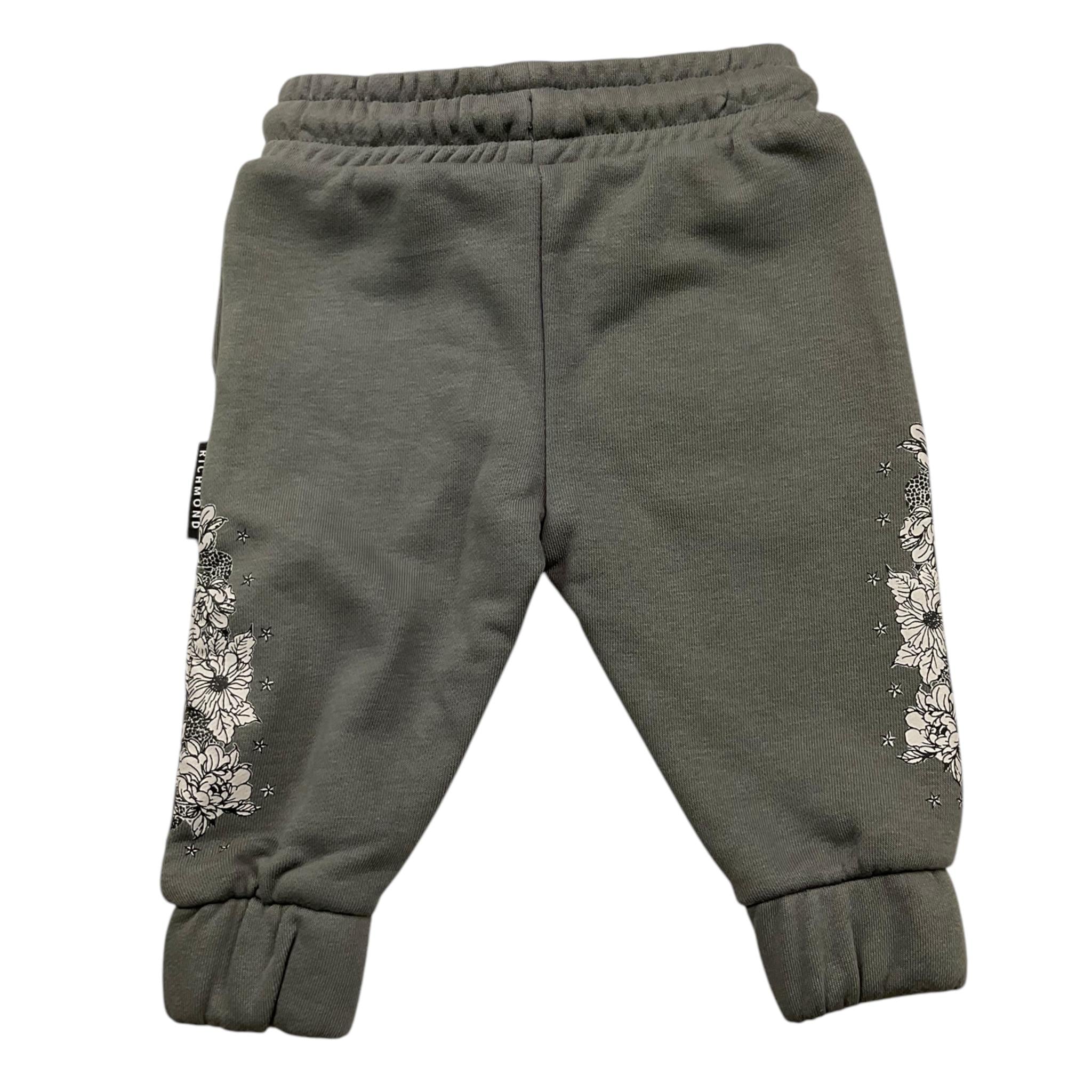 JOHN RICHMOND pantalone tinta unita modello tuta con stampa Grigio per Neonata RIA25083PA GRIGIO JOHN RICHMOND 