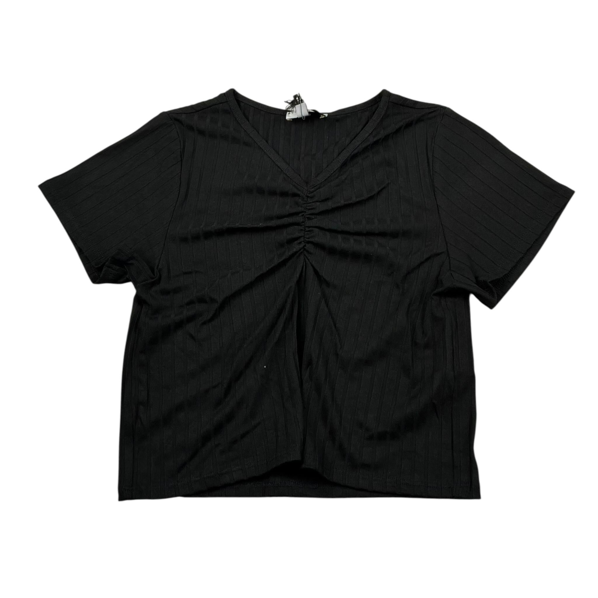 Dixie T-Shirt Tinta Unita Modello Crop per Bambina MBB4070G74 NERO DIXIE 