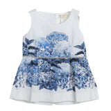 Monnalisa Top Giromanica Tinta Unita con Stampa In Contrasto per Bambina 717303 BIANCO MONNALISA 