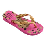 Havaianas Flip-Flops, einfarbig mit Fuchsia-Muster für Mädchen