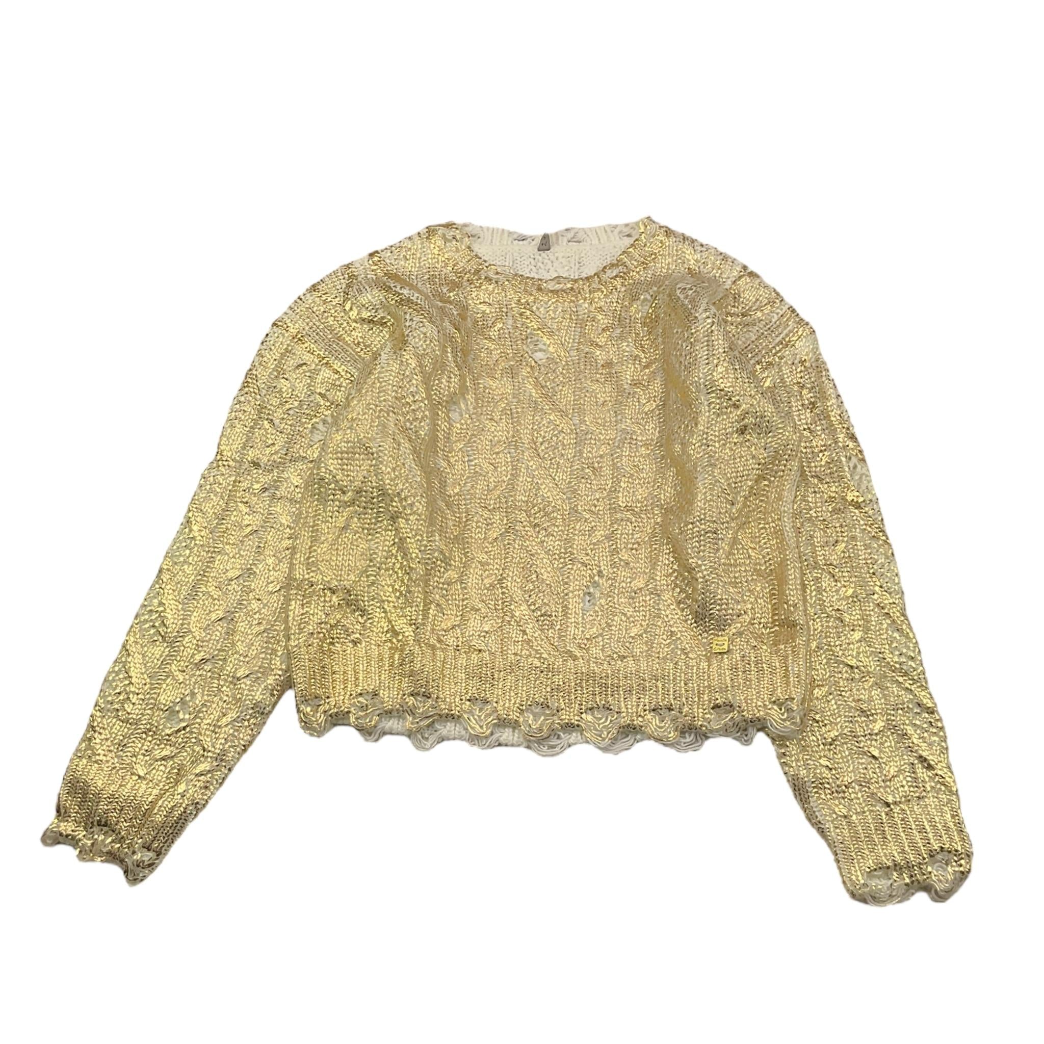 MANILA GRACE maglia tinta unita girocollo Oro per Bambina MFJF24M173 ORO MANILA GRACE 
