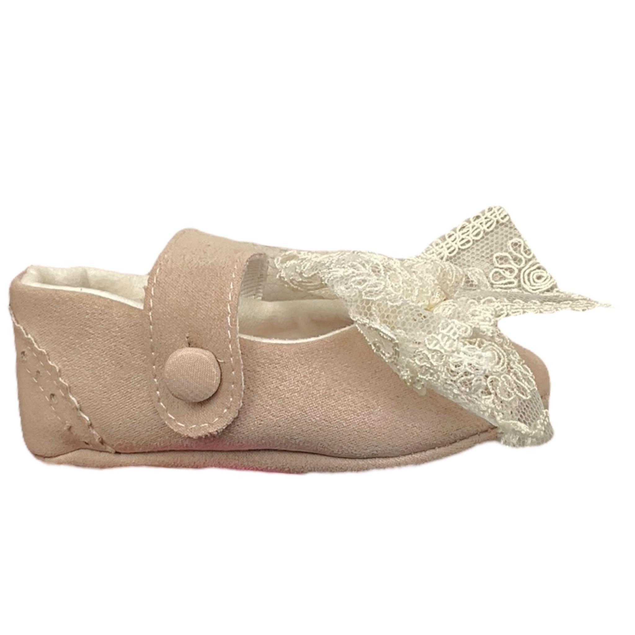 MARLU' ballerina tinta unita con fiocco Rosa per Neonata MU11762 ROSA MARLU' 