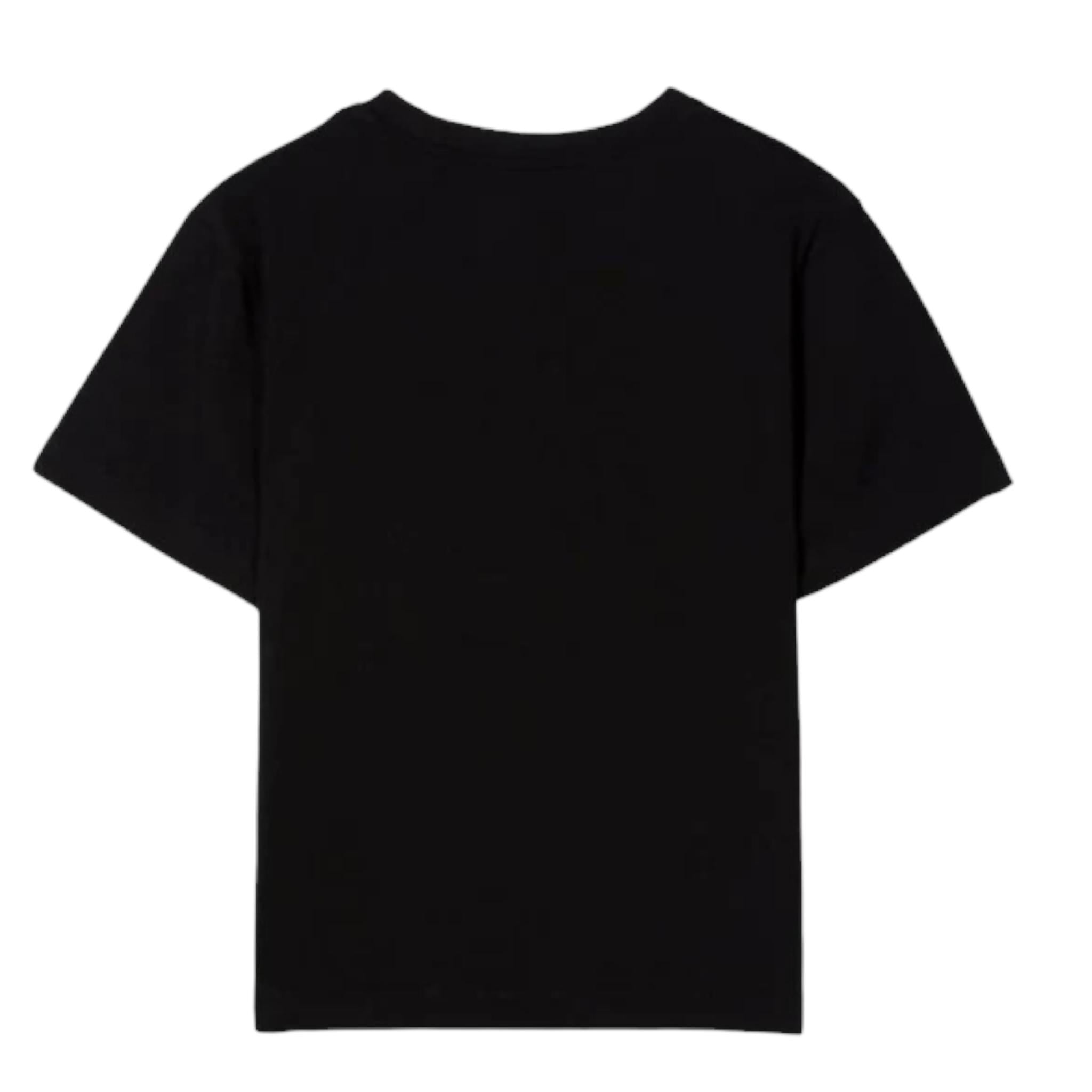 Dsquared2 T-Shirt Girocollo Tinta Unita con Stampa per Bambino DQ1223 NERO DSQUARED2 