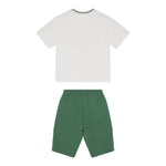 Emporio Armani Completo 2 Pezzi T-Shirt-Bermuda per Bambino EB000150 BIANCO/VERDE EMPORIO ARMANI 