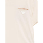 Emporio Armani T-Shirt Girocollo Tinta Unita con Taschino per Bambino EB000111X BEIGE EMPORIO ARMANI 