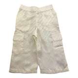 Michael Kors Pantalone Tinta Unita con Fantasia Logo per Neonata R30054 PANNA MICHAEL KORS 