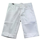 Manuel & Frank Bermuda Tinta Unita con Girovita Regolabile per Bambino MF2011B BIANCO MANUEL & FRANK 