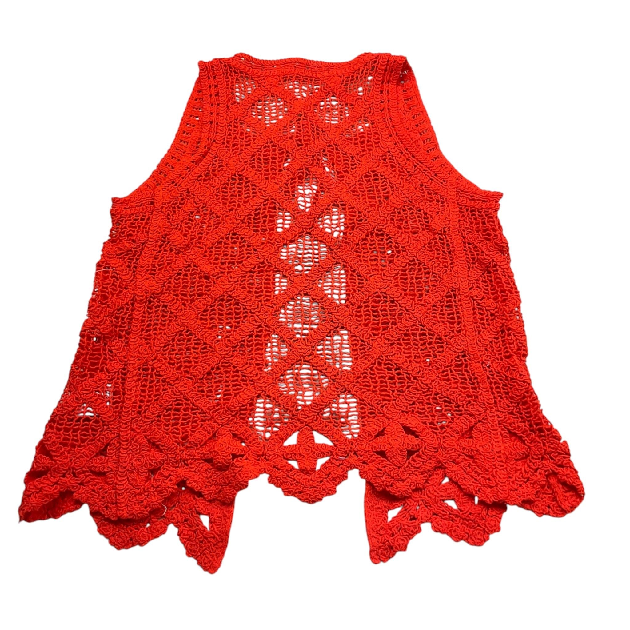 Met giletTinta Unita Giromanica Traforato per Bambina ME275 ARANCIONE MET 