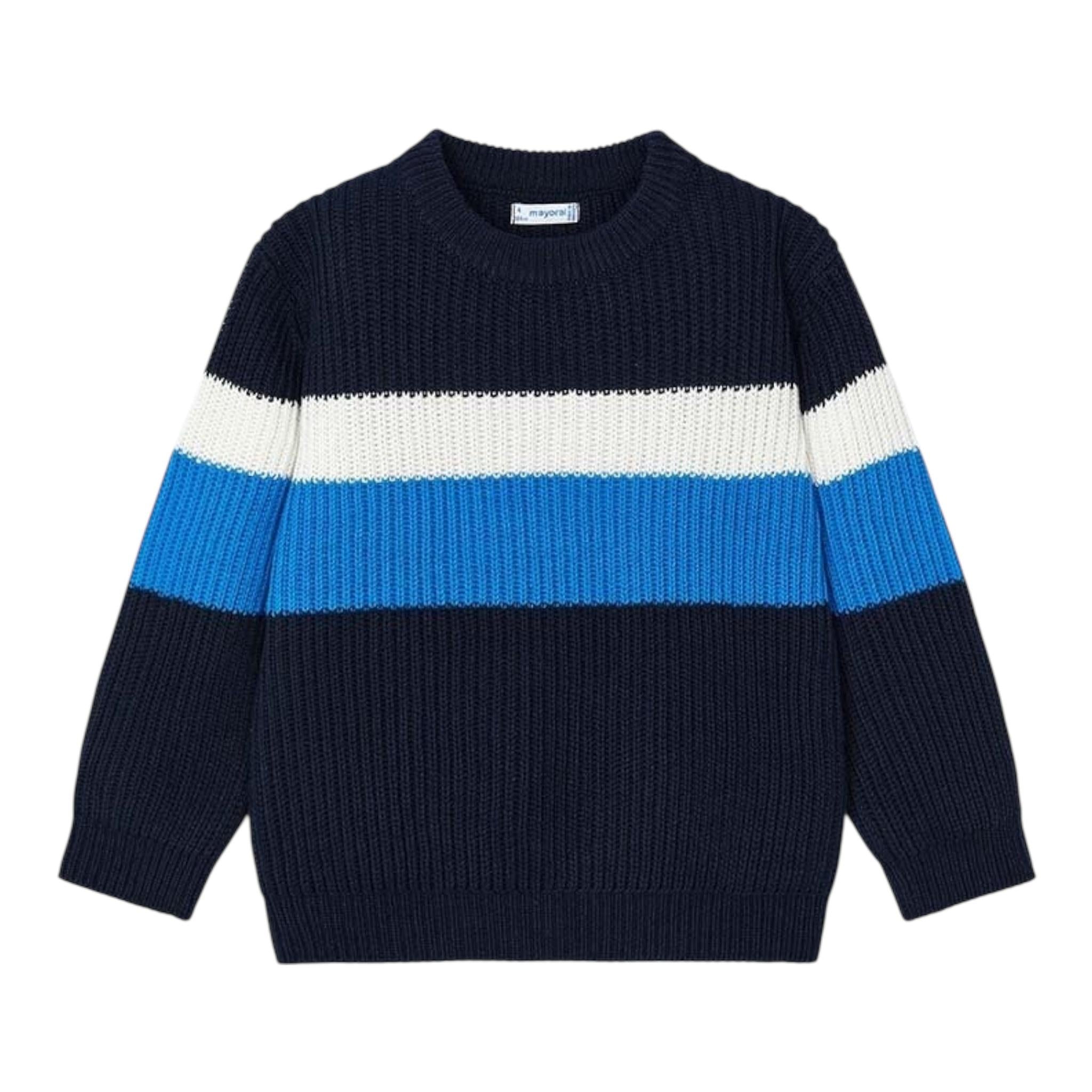 MAYORAL maglia girocollo fantasia a righe Blu per Bambino 4335 BLU MAYORAL 