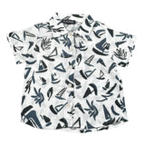 Please Camicia Tinta Unita con Stampa per Bambino CC80364B71J BIANCO PLEASE 