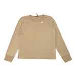 K-WAY shirt girocollo tinta unita con logo Beige per Bambino K8138CWX BEIGE K-WAY 
