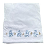 Le Bebe' Lenzuola Set 3 Pezzi Tinta Unita con Stampa per Neonato LBB5301 BIANCO LE BEBE' 