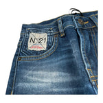 N°21 Jeans Tinta Unita con Girovita Regolabile per Bambino N2101I BLU N°21 