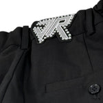 John Richmond Pantalone Tinta Unita con Borchie per Bambino RBP25172PA NERO JOHN RICHMOND 