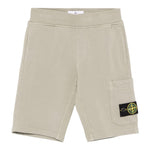 Stone Island Bermuda Tinta Unita con Logo per Bambino K1S166200006 BEIGE STONE ISLAND 