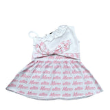 Marc Ellis top Bicolore Logato Bianco per Neonata JMNDR01435N BIANCO MARC ELLIS 