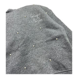 SAINT BARTH felpla tinta unita con cappuccio e applicazioni Grigio per Bambina MIND004 GRIGIO SAINT BARTH 