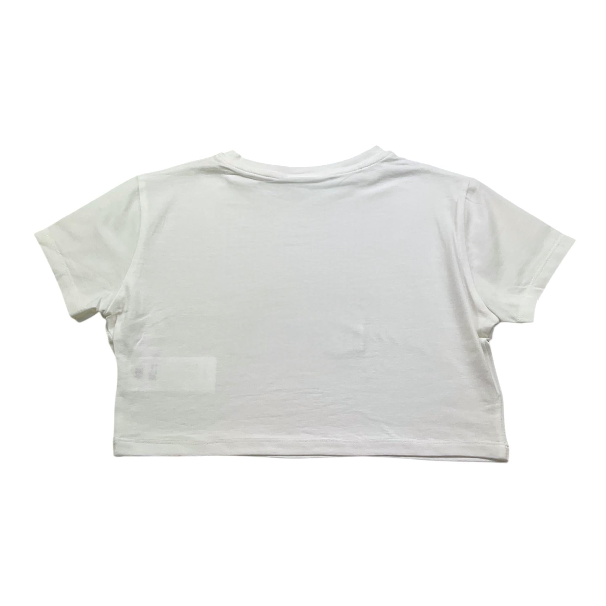So Twee By Miss Grant T-Shirt Girocollo Tinta Unita con Brillantini per Bambina ST0066 BIANCO SO TWEE BY MISS GRANT 