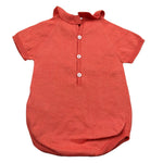 Wedoble Pagliaccetto Mezza Manica Tinta Unita per Neonata V2506305A CORALLO WEDOBLE 