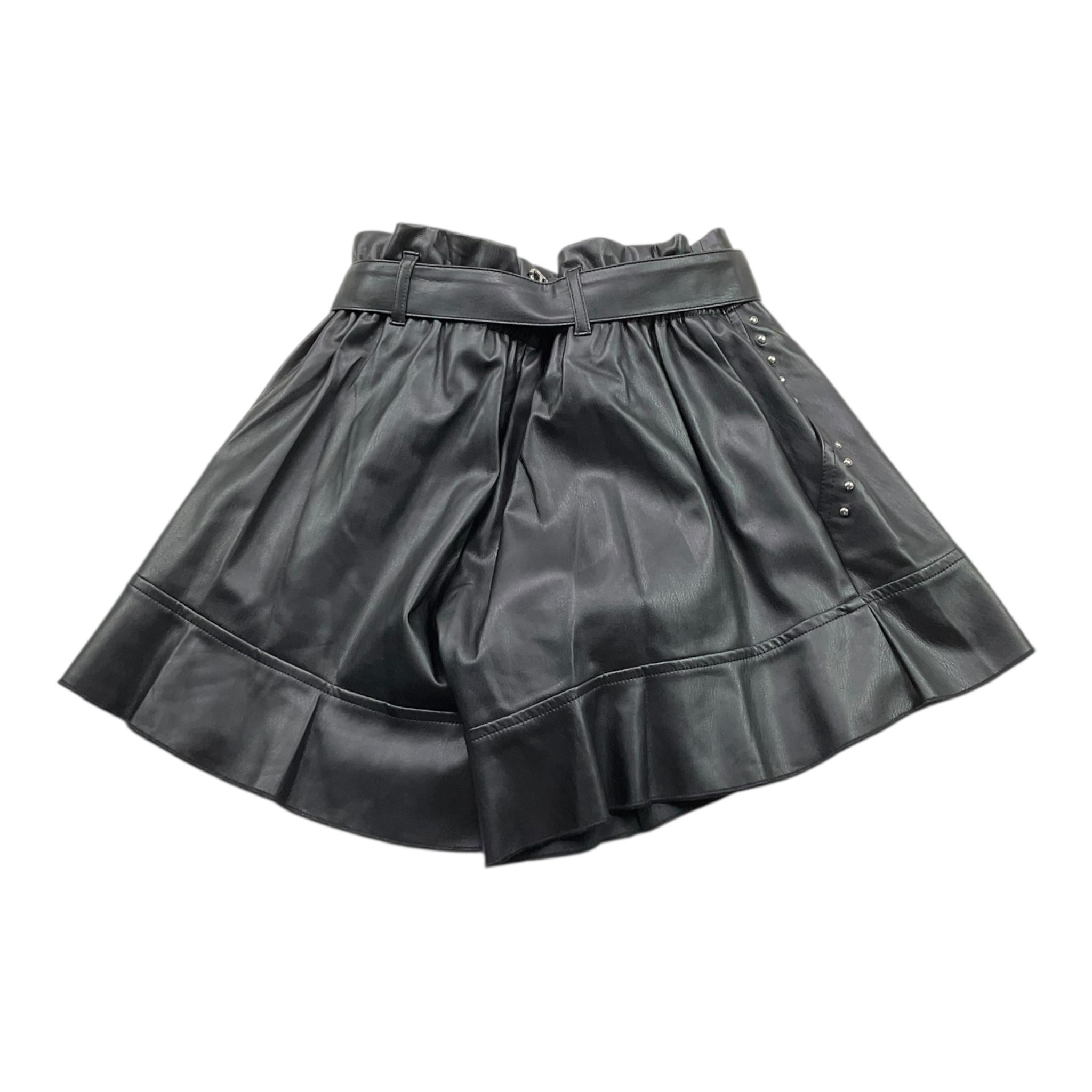 TWINSET short in ecopelle tinta unita Nero per Bambina 242GJ2156 NERO TWINSET 