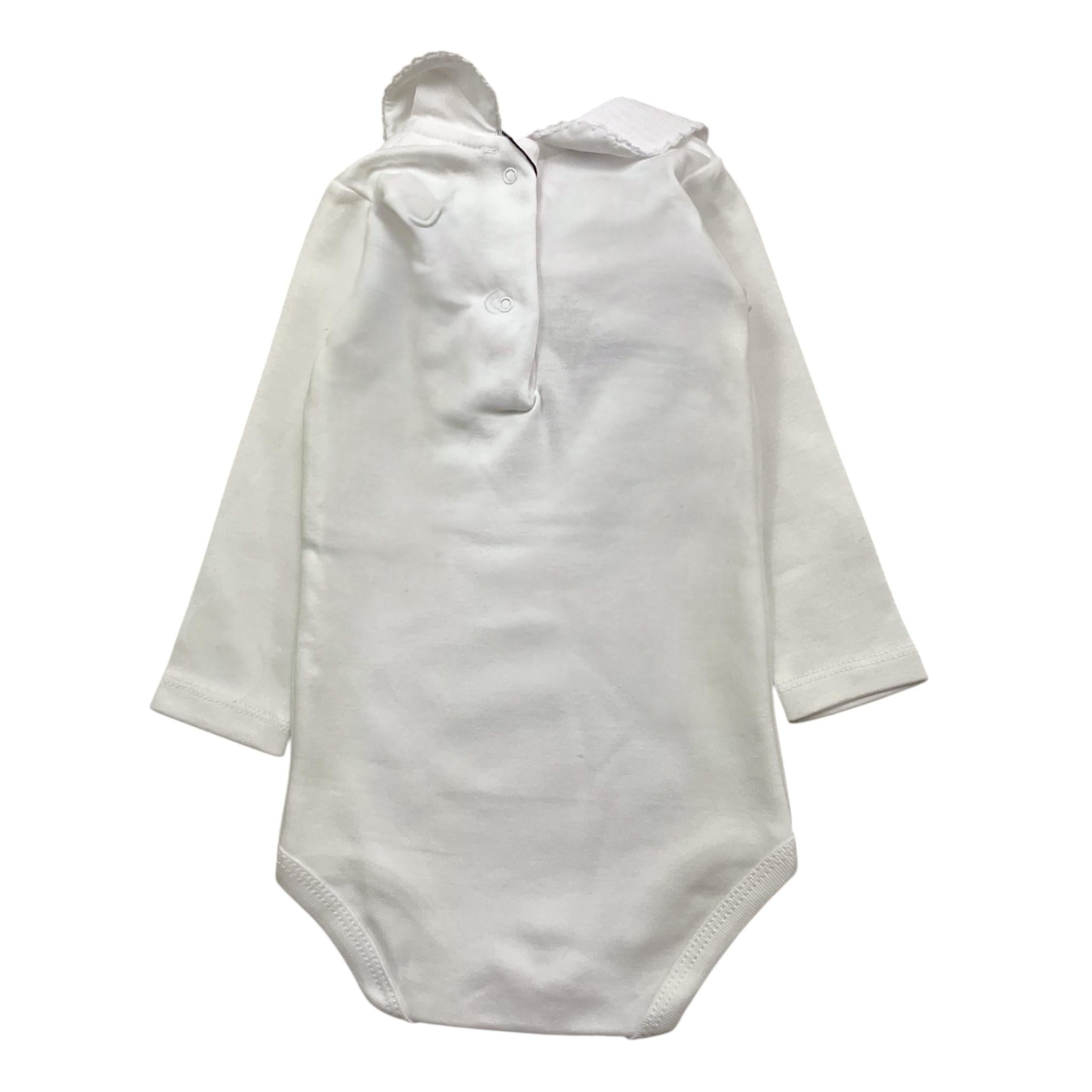 BABIDU body tinta unita con colletto Bianco per Neonato 32454 BIANCO BABIDU 