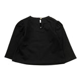 MOSCHINO shirt girocollo tinta unita con stampa Nero per Neonata MEO001 NERO MOSCHINO 