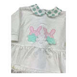 I Delfi Completo 2 Pezzi Shirt-Ghettina Tinta Unita per Neonata 25P5141 BIANCO I DELFI 